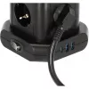 Pistikupesade torn Brennenstuhl 1153560010 — 8 pistikupesa, 2×USB-A, 1×USB-C, must