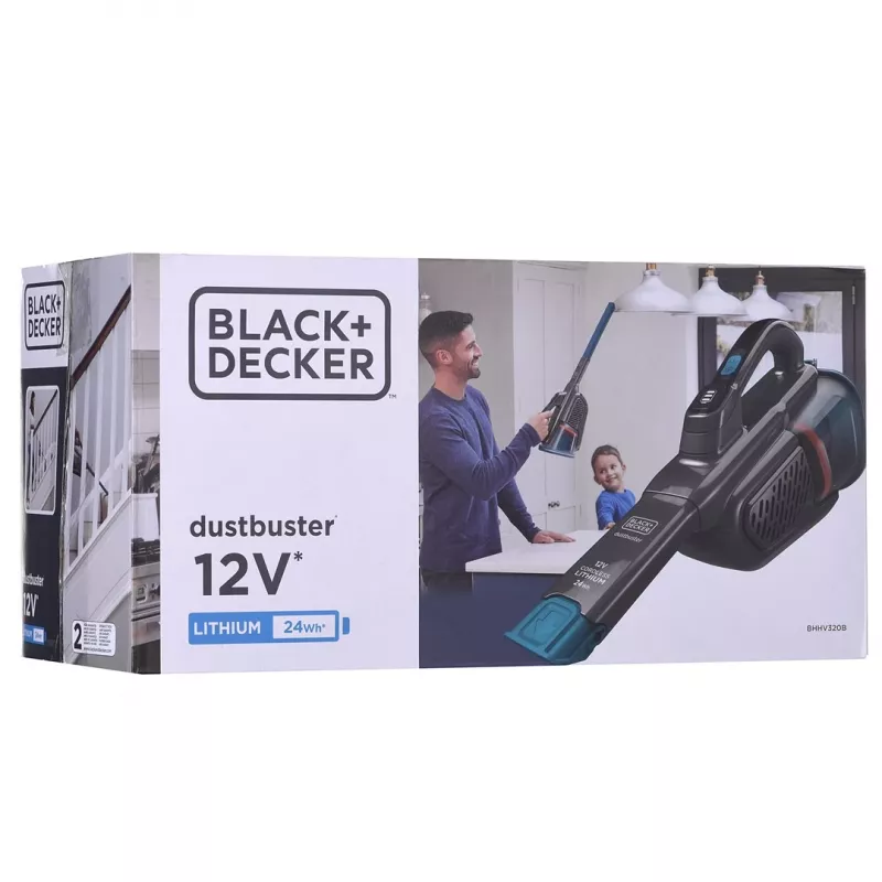 Käsitolmuimeja Must & Decker Dustbuster BHHV320B-QW, juhtmeta 12 V Li‑Ion, 0,7 L kotita, 25 AW imuvõimsus