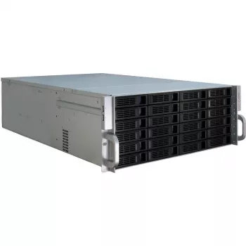 Server Case Inter-Tech 4U-4424 Rack Must, Silver