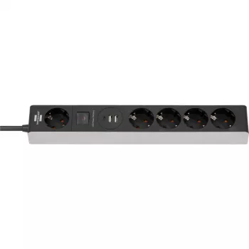 Brennenstuhl 1159780615 pikendusjuhe 1,5 m 5 vahelduvvoolu pistikupesa Siseruumides Must, Hall
