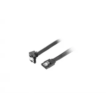 SATA III kaabel LANBERG CA-SASA-13CU-0050-BK 0,5 m, SATA 7-kontaktiline kuni 7-kontaktiline, 6 Gbit/s, must