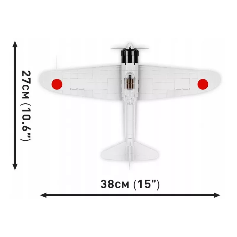 Ehituskomplekt Cobi Mitsubishi A6M2 “Zero-Sen” — 347 tk, soovitatav vanus 3+
