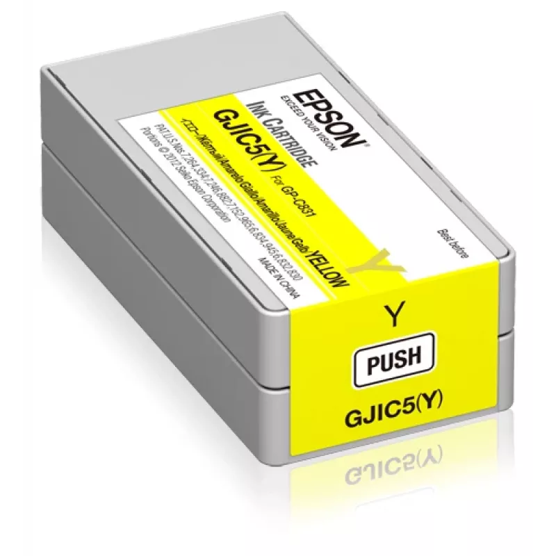 Epson GJIC5(Y): tindikassett ColorWorks C831 jaoks (Kollane) (MOQ=10)