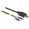 USB-kaabel DeLOCK 85418 0,1 m USB C Must