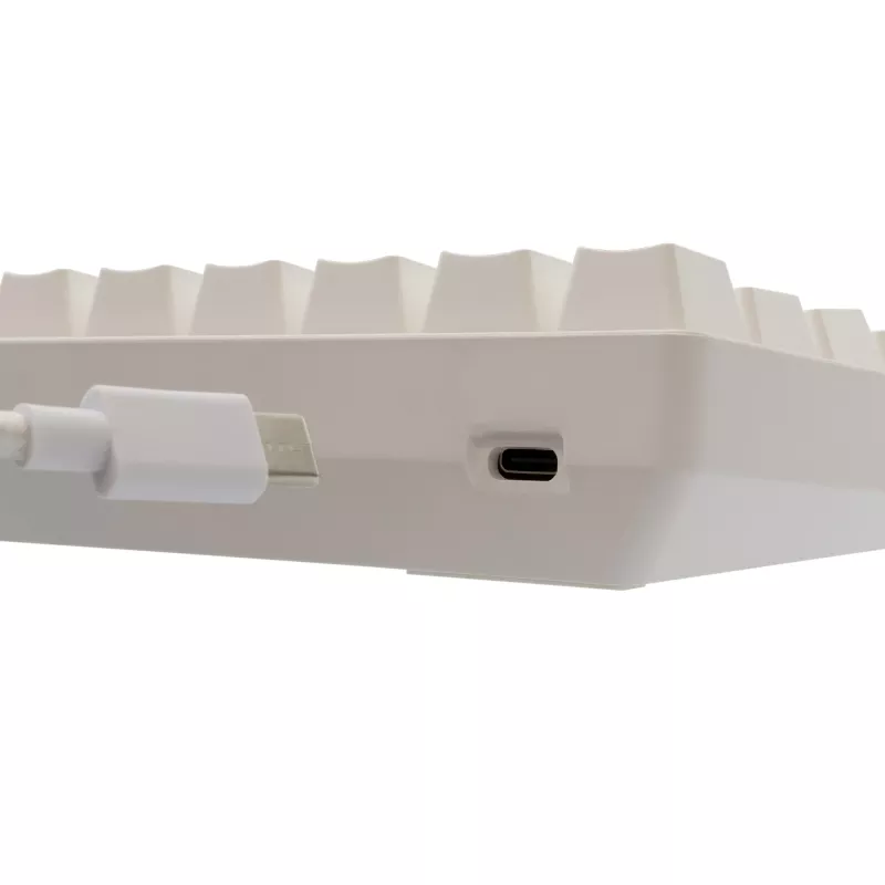 Juhtmega mehaaniline klaviatuur White Shark Shinobi-2 (GK-004211) — USA paigutus, punased lülitid, valge
