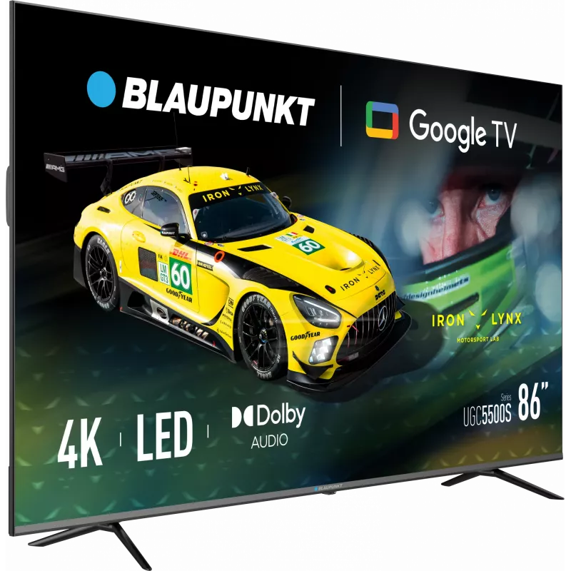 Blaupunkt LED-teler | 86UGC5500S | 86 | Nutiteler | Google TV | UHD | Must