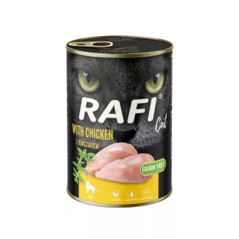 Märg kassitoit dolina noteci Rafi 400 g kotike — täiskasvanud kassid, kana, 80% niiskust, 9% valku