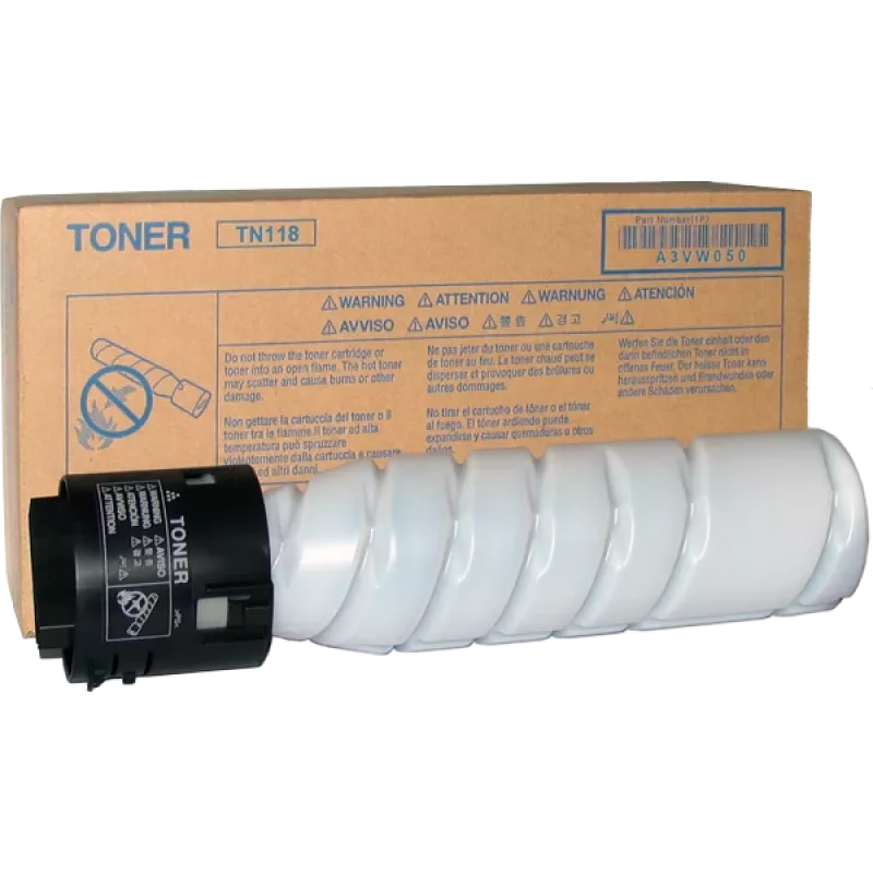 Konica Minolta TN118 (TN-118; A3VW050/A3VW051) topeltpakend toonerikassett, must