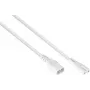 kabelmeister Euro-pikendusjuhe C8 (sirge) pistikupessa C7 / Euro 8 (sirge), valge, 0,75mm², 2m (SK0870-W020)
