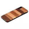 Kaitsev nutitelefonikott man and wood iPhone XR jaoks — musta liivaga viimistlus