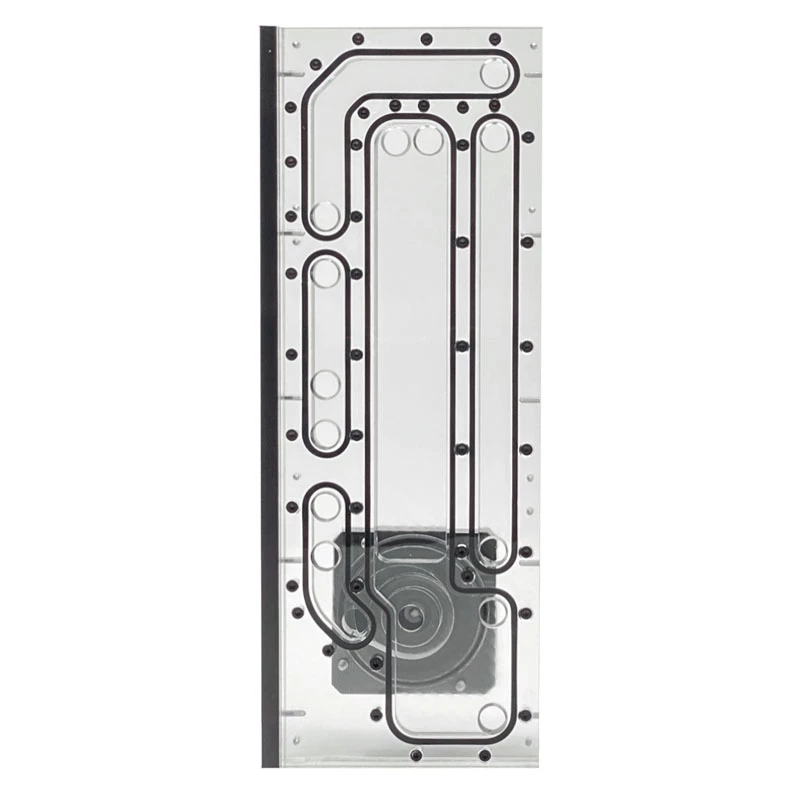 Stealkey Customs SK-Crossflow Lian Li - O11D XL Evo jaoturplaat D5/DDC - akrüül