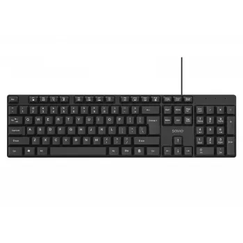 Savio KB-01 klaviatuur Kodu/Kontor USB QWERTY USA inglise must