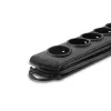Pingekaitse Qoltec 50112 Must 6 vahelduvvoolu pistikupesa 230V 3m