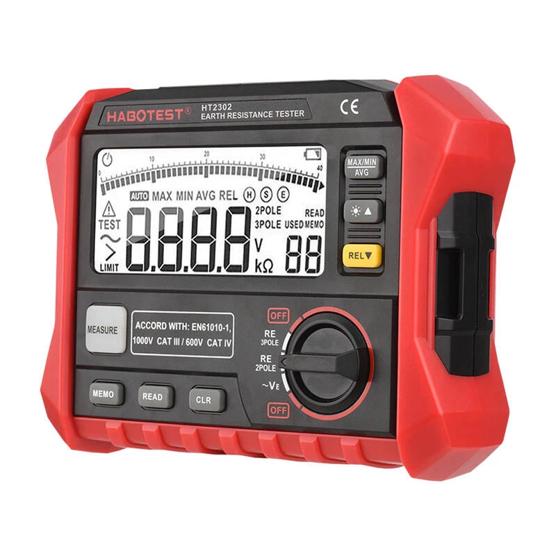 Habotest HT2302 Digitaalne maandustakistuse tester