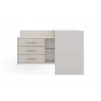 Corner desk top e shop DANY Kaszmir Beige — nurgatööjaam, kompaktne paigutus