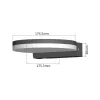 Välisseina LED-lamp MACLEAN MCE346W 15W — sooja/külma valgust pole määratud