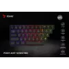 Mehaaniline mänguriklaviatuur SAVIO MustOUT X2 PEACH — 61 klahvi, 60%, QWERTY, RGB LED, hot-swap, USB Type-A/USB-C, eemaldatav kaabel