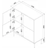 4D kummut TRESSE 100x40x110 kašmiir matt