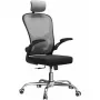 Top e shop DORY SZARY kontoritool – polsterdatud iste, võrk seljatugi, 650×620 mm, kõrgus kuni 122 cm