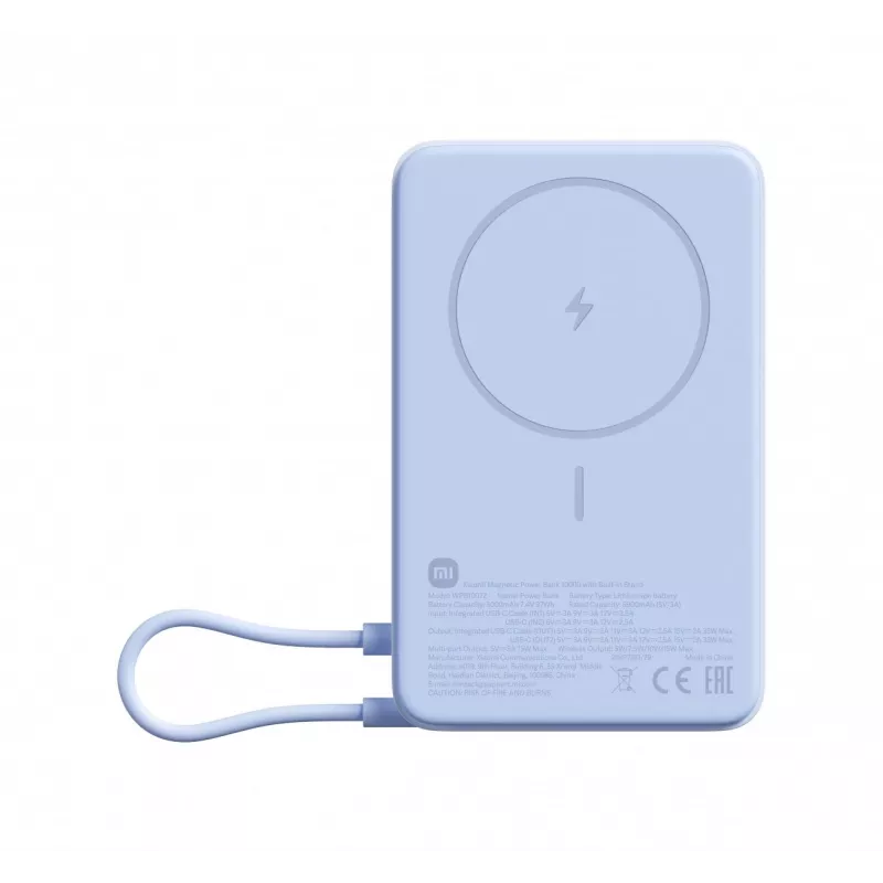 Akupank Xiaomi BHR08PCGL 5900 mAh Li‑Ion juhtmevaba laadimisega, USB‑C, sinine