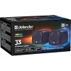 PC-kõlarid DEFENDER J3 2.0 6W LED USB, 2×3W RMS, 90–20000 Hz, 3,5 mm, must