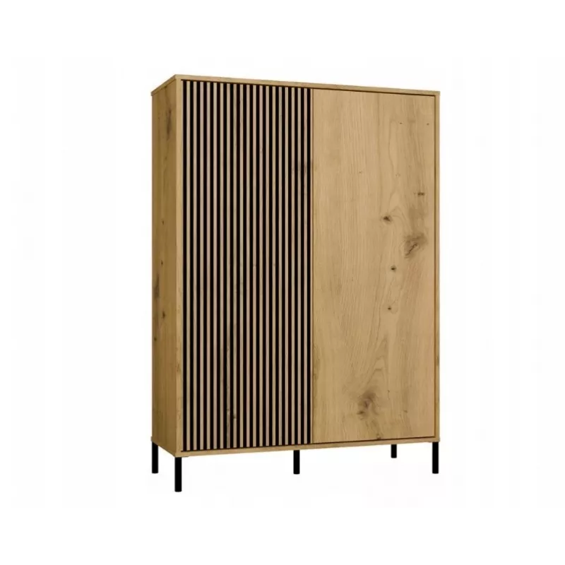 KAMARO 2DD õhuke/GŁ tamm ARTISAN DISPLAY CABINET