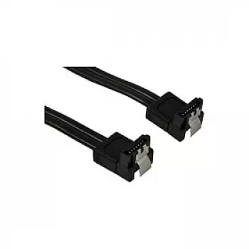 Synergy21 kaabel SATA-3 sisemine 0,50 m pistik (nurgaga) must **