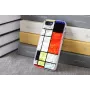 Kaitseümbris iKins Apple iPhone 8 / 7 jaoks Mondrian Valge