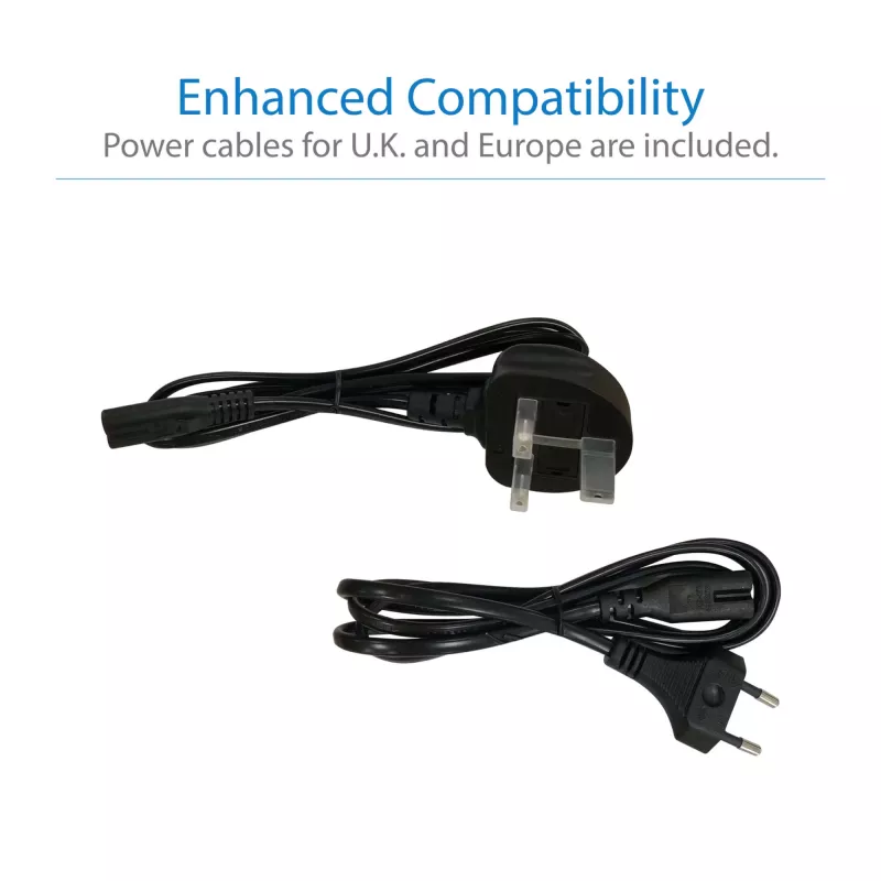 Eaton Tripp Lite USB-C dokk, kolmekordne ekraan - 4K HDMI/DisplayPort, VGA, USB 3.2 Gen 1, USB-A/USB-C jaotur, GbE, 100W PD laadimine, rahvusvahelised toitekaablid - dokkimisjaam - USB-C