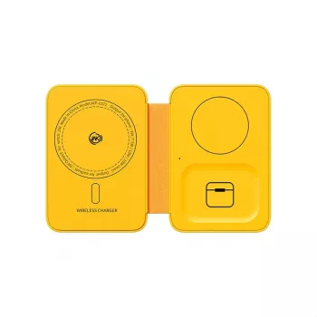 Juhtmeta laadija 3in1 WEKOME MagSafe + peegel (juhtmeta, 3-ühes)