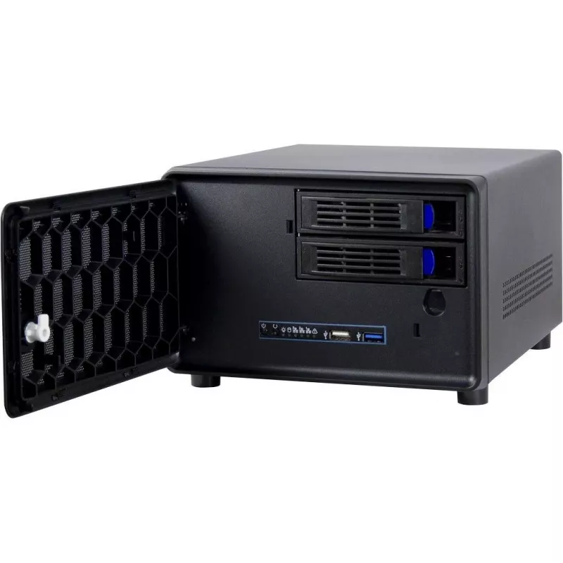 Inter-Tech SC-2100 - Small Form Factor (SFF) - PC - must - Mini-ITX - teras - tegevus - häire - HDD - võrk - toide (88887285)