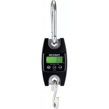 VOLTCRAFT HS-100 rippkaal kaaluvahemik (max.) 100 kg loetavus 100 g must (HS-100)