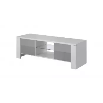 Cama TV-alus WEST 42/130/42 valge/hall läikiv