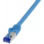 Logilink Professional Ultraflex - Paigalduskaabel - RJ-45 (M) kuni RJ-45 (M) - 0,25 m - 6 mm - S/FTP - Cat.7 toorkaabel (kaabel) / CAT 6a (pordid) - Halogeenivaba, vormitud, konksuvaba - Sinine, R