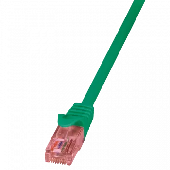 Võrgukaabel LOGILINK 0,25 m Cat6 U/UTP RJ-45 pistikutega, roheline