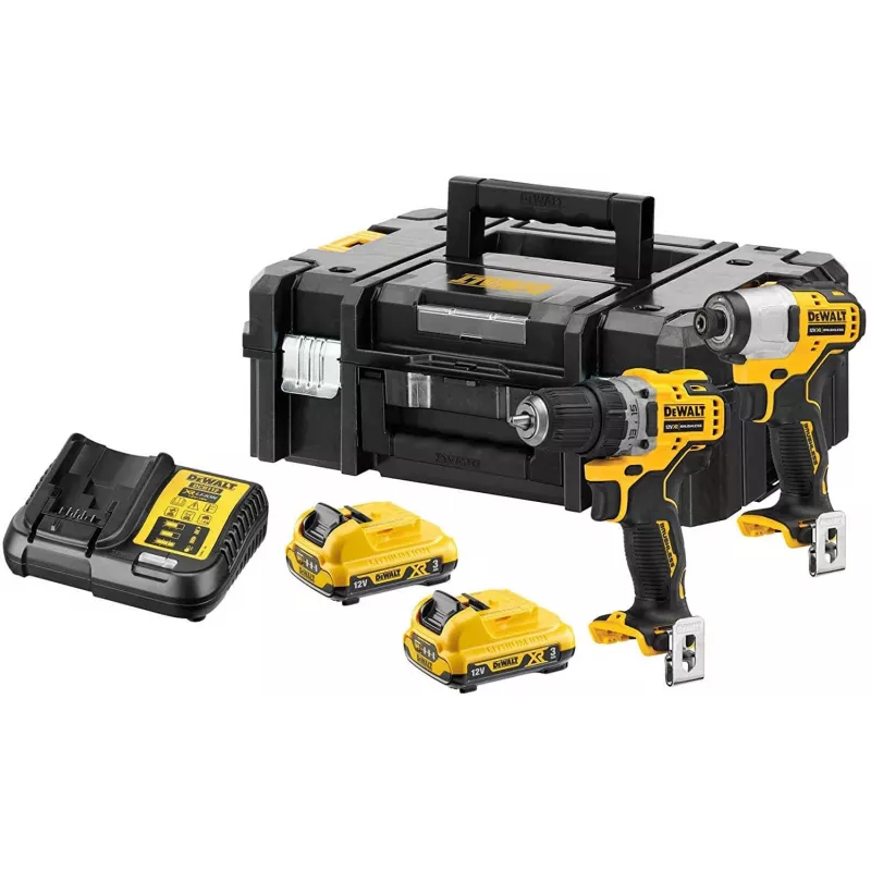 DeWALT DCK2110L2T-QW elektriline kruvikeeraja/löökmutrikeeraja Must, Kollane