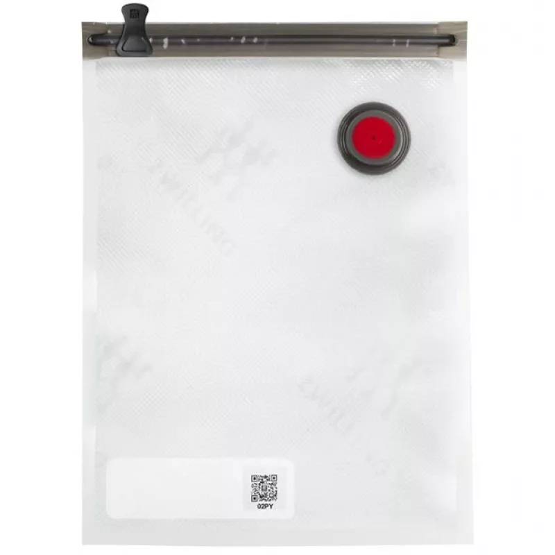 ZWILLING vaakumpakendaja karp 36807-007-0, plastikust ristkülikukujuline toidunõu, 1.1 l & 2.3 l, õhukindel lukustatav kaas, eemaldatav, poolläbipaistev valge