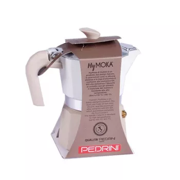 Moka pot Pedrini 02CF168 — alumiiniumist pliidiplaadil espressomasin, 3 tassi mahutavusega