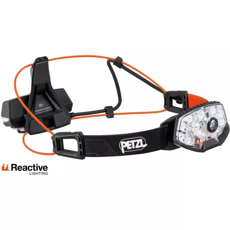 Pealambi taskulamp Petzl NAO RL Must Oranž LED 1500 lm USB