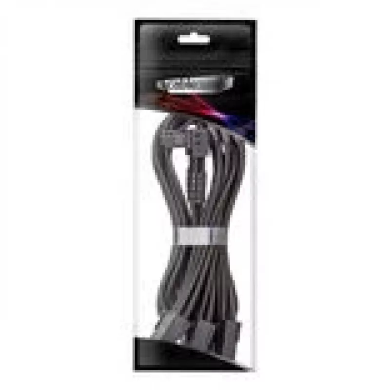 Kaetud ModMesh 12V 2x6 kuni 3x 8‑Pin kaabel, CableMod StealthSense (must), variant A