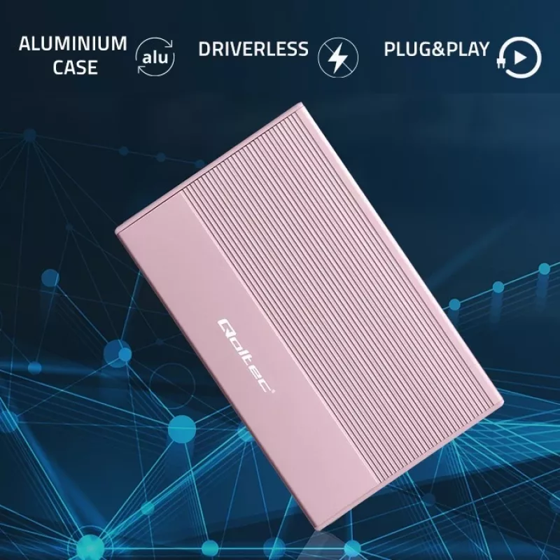 Korpus 2,5-tollisele SSD/HDD kettale, SATA, USB 3.0, 2 TB