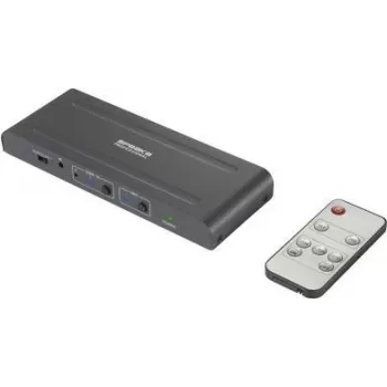 SpeaKa Professional SP-HDA-300 2+1 pordiga HDMI-lüliti ARC (heli tagasikanal) 3480 x 2160 pikslit (SP-10461508)