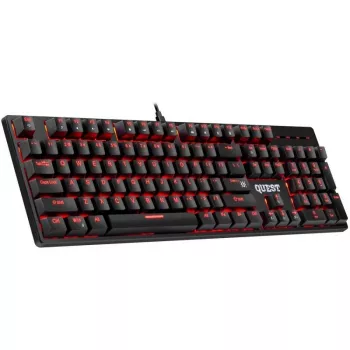 Mehaaniline klaviatuur DEFENDER QUEST GK-596 — RGB-taustvalgustus, Anti-Ghosting, juhtmega, kompaktne paigutus