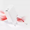 Toiteadapter ONEPLUS SUPERVOOC 120W kahe pordiga juhtmega laadija, 120W koguväljund, 1x USB-C + 1x USB-A, 100–240V, 145 g, valge