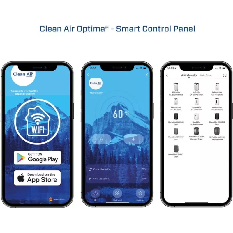 Niisutaja IONISAATORIGA/CA-607BSMART Clean Air Optima