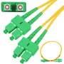 Extralink Patch Cord SC/APC-SC/APC, ühemoodiline, dupleks, G657A, 3mm, 2m