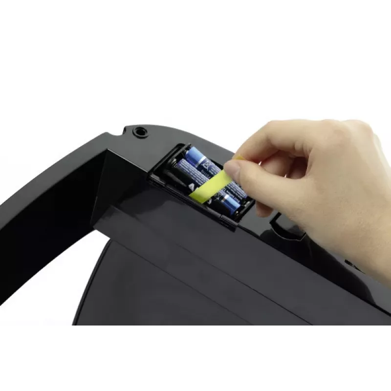 Ristkülikukujuline prügikast Durable NO TOUCH 35L roostevaba teras must hõbedane