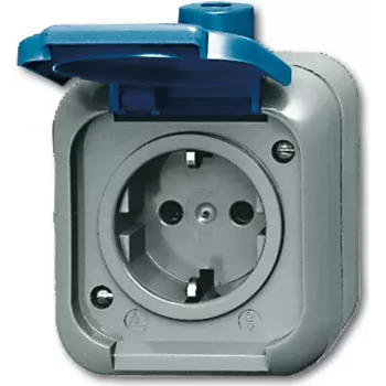 Busch Jaeger 2083-0-0368 Pistikupesa CEE 7/3 Sinine - Hall (2083-0-0368)