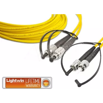 Lightwin LDP-09 FC-ST 1.0 fiiberoptiline kaabel 1 m LSOH OS2 2x FC 2x ST Kollane (LDP-09 FC-ST 1.0)