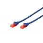 Võrgukaabel Digitus CAT 6 U/UTP RJ-45 Cat6 0,25 m Sinine